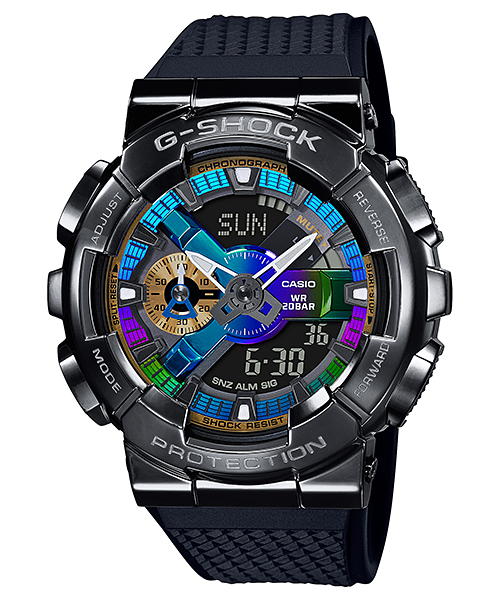 CASIO G-SHOCK นาฬิกาข้อมือ นาฬิกากันน้ำ นาฬิกาของแท้ ประกันศูนย์ CMG 1 ปี รุ่น GM-110B-1A นาฬิกาสีดำ