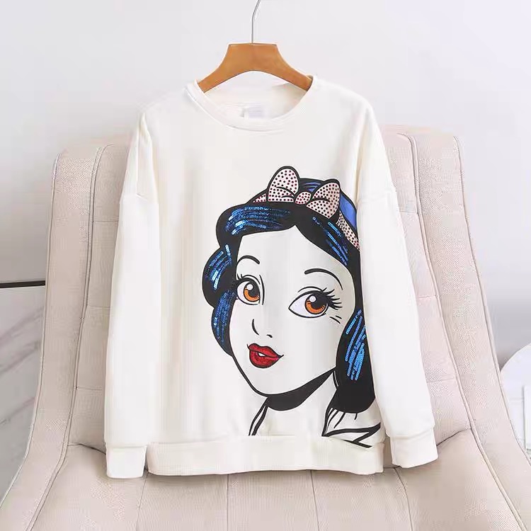 เสื้อวอร์ม sweater Disney เสื้อsnow white สโนว์ไวท์ ปักเลื่อม แขนยาว สีเทา ลายการ์ตูน MINNIEงานสวย มากคะ สำเนา สำเนา สำเนา สำเนา สำเนา สำเนา เทา