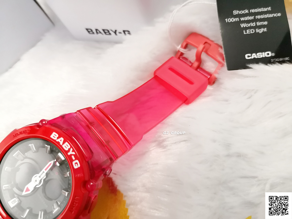 CASIO BABY-G นาฬิกาข้อมือ นาฬิกากันน้ำ นาฬิกาของแท้ ประกันศูนย์ CMG 1 ปี รุ่น BGA-270S-4A นาฬิกาสีชมพู