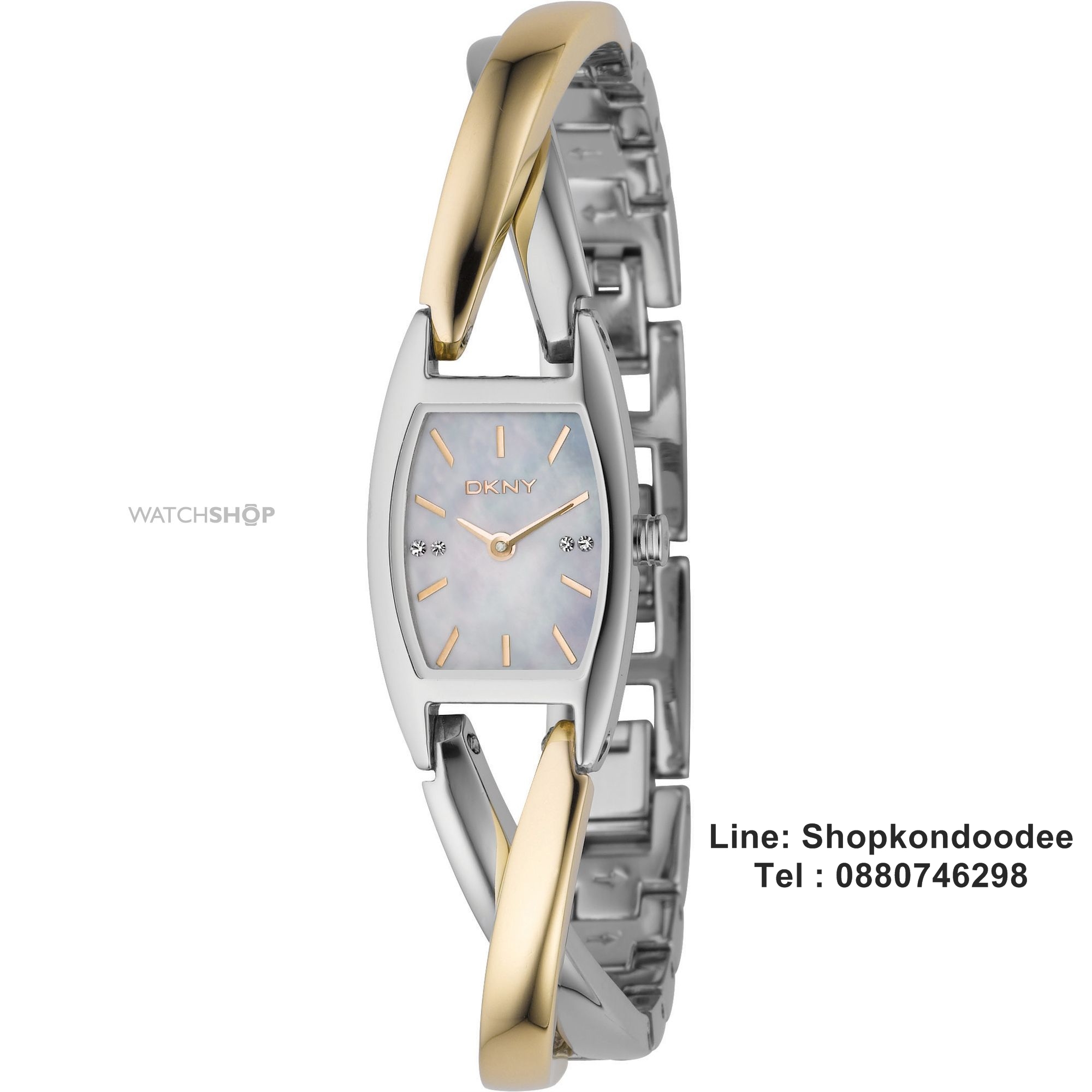 DKNY Women's NY4634 Twist Two-Tone Bracelet Watch