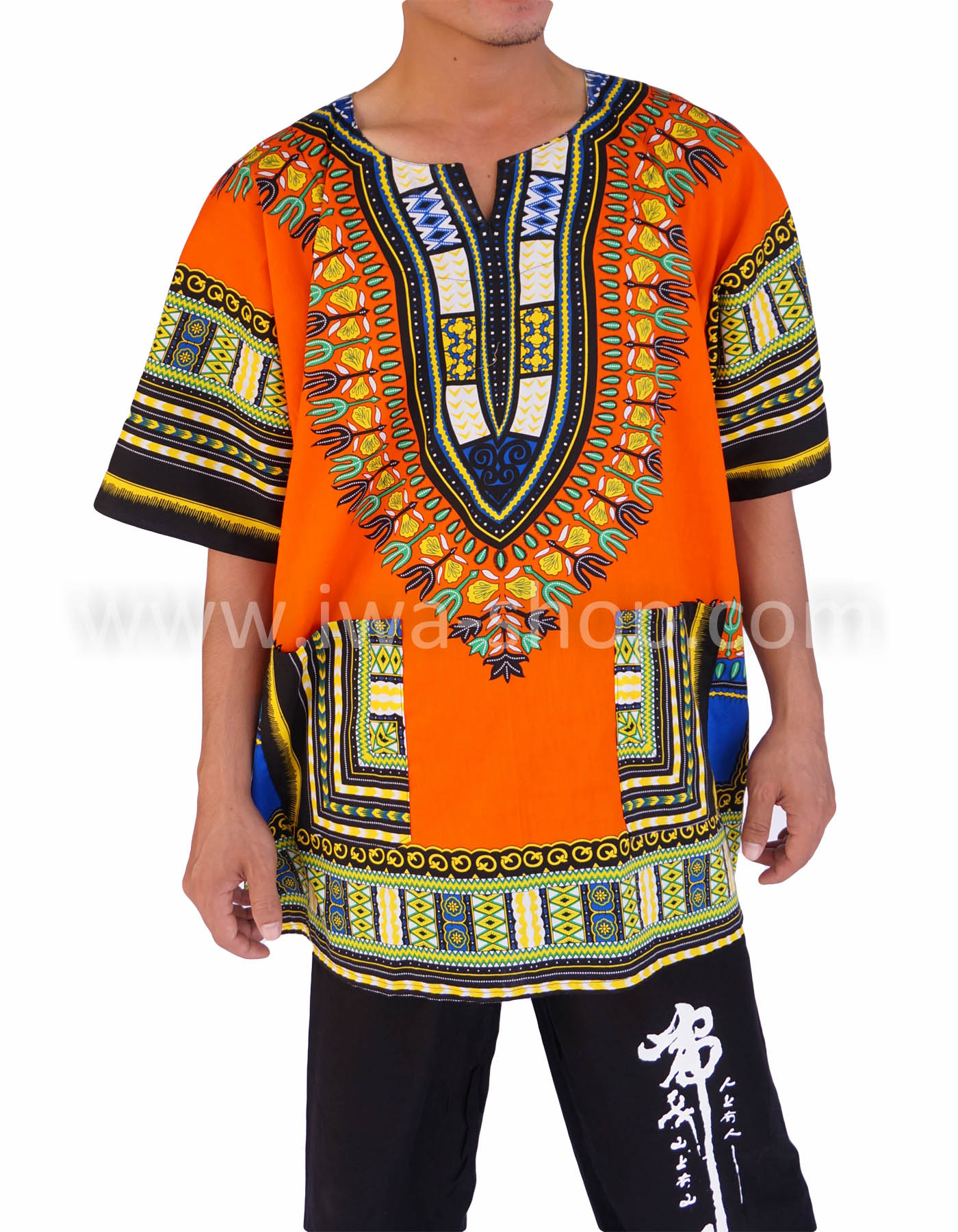 เสื้อลายชนเผ่า ส้ม เสื้อลายจังโก้ ชุดโบฮีเมียน ชุดชนเผ่าแฟนซี เสื้อลายแอฟริกัน เสื้อชนเผ่า กะเหรี่ยง ชุดเที่ยวทะเล ชุดไปทะเลสไตล์ชนเผ่า