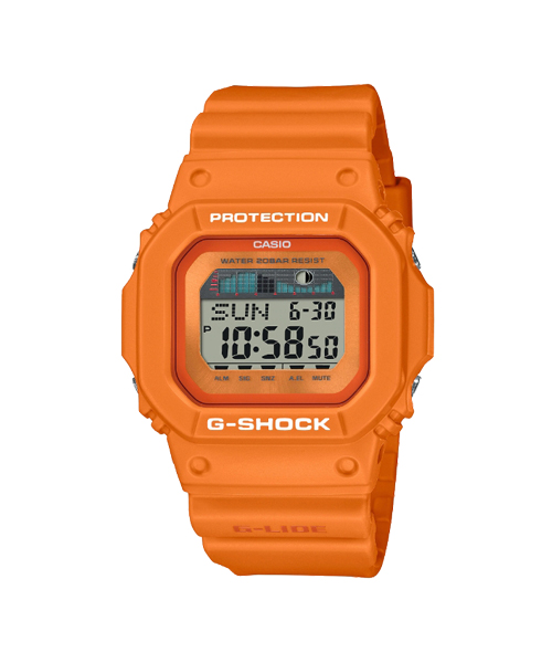 CASIO G-SHOCK นาฬิกาข้อมือ นาฬิกากันน้ำ นาฬิกาของแท้ ประกันศูนย์ CMG 1 ปี รุ่น GLX-5600RT-4 นาฬิกาสีส้ม