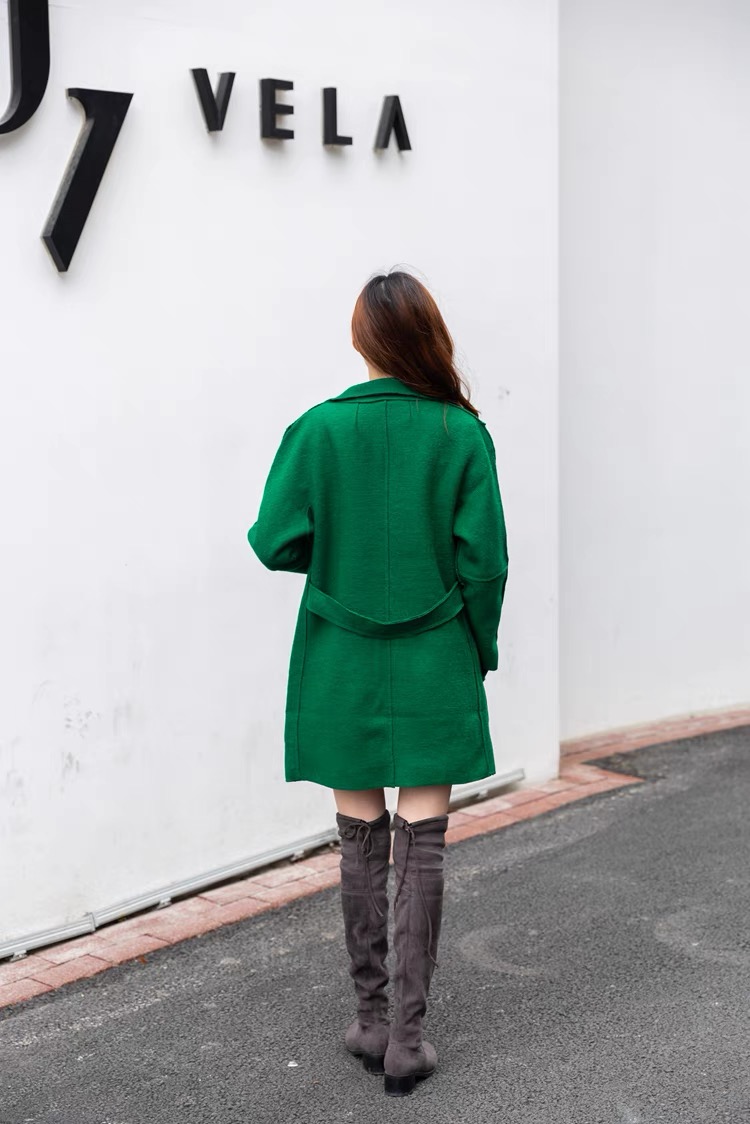 เสื้อโค้ท peacoat เสื้อโค้ทเฟอร์ โค้ทสีแแดง แบรนด์ La chapelle
