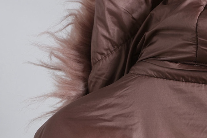 MAREZZI เสื้อกันหนาว เสื้อฮู้ดเฟอร์ บุนวมอุ่น แบรนด์ Marezzi (padded puffer coat) ดำ