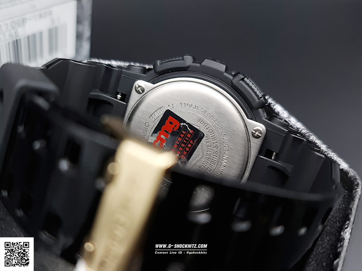 CASIO G-SHOCK นาฬิกาข้อมือ นาฬิกากันน้ำ นาฬิกาของแท้ ประกันศูนย์ CMG 1 ปี รุ่น GA-110GB-1A นาฬิกาสีดำ