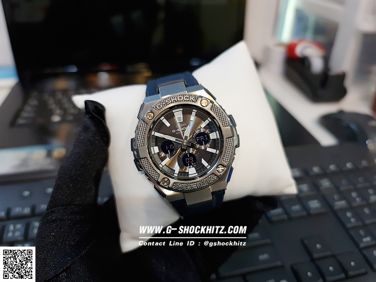 CASIO G-SHOCK นาฬิกาข้อมือ นาฬิกากันน้ำ นาฬิกาของแท้ ประกันศูนย์ CMG 1 ปี รุ่น GST-S330AC-2A นาฬิกาสีดำ