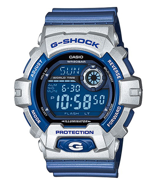 CASIO G-SHOCK นาฬิกาข้อมือ นาฬิกากันน้ำ นาฬิกาของแท้ ประกันศูนย์ CMG 1 ปี รุ่น G-8900CS-8D นาฬิกาสีน้ำเงิน