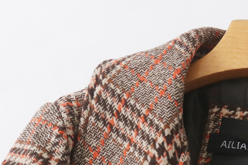 เสื้อโค้ท เสื้อกันหนาว Pea COAT เนื้อผ้าสักหลาดวูล checked coat แบรนด์ reserved สำเนา สำเนา สำเนา