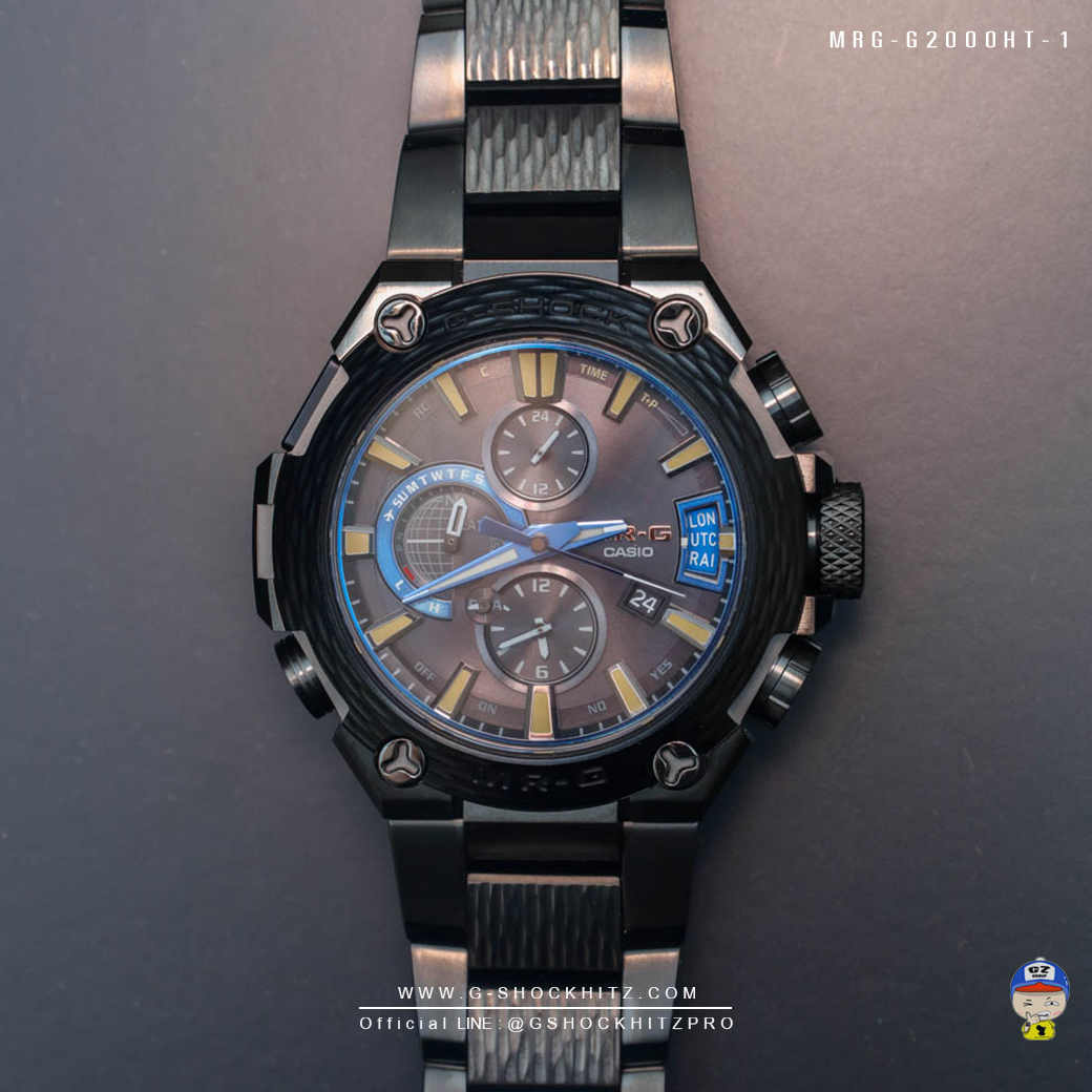 CASIO G-SHOCK นาฬิกาข้อมือ นาฬิกากันน้ำ นาฬิกาของแท้ ประกันศูนย์ CMG 1 ปี รุ่น MRG-G2000HT-1A นาฬิกาสีดำ