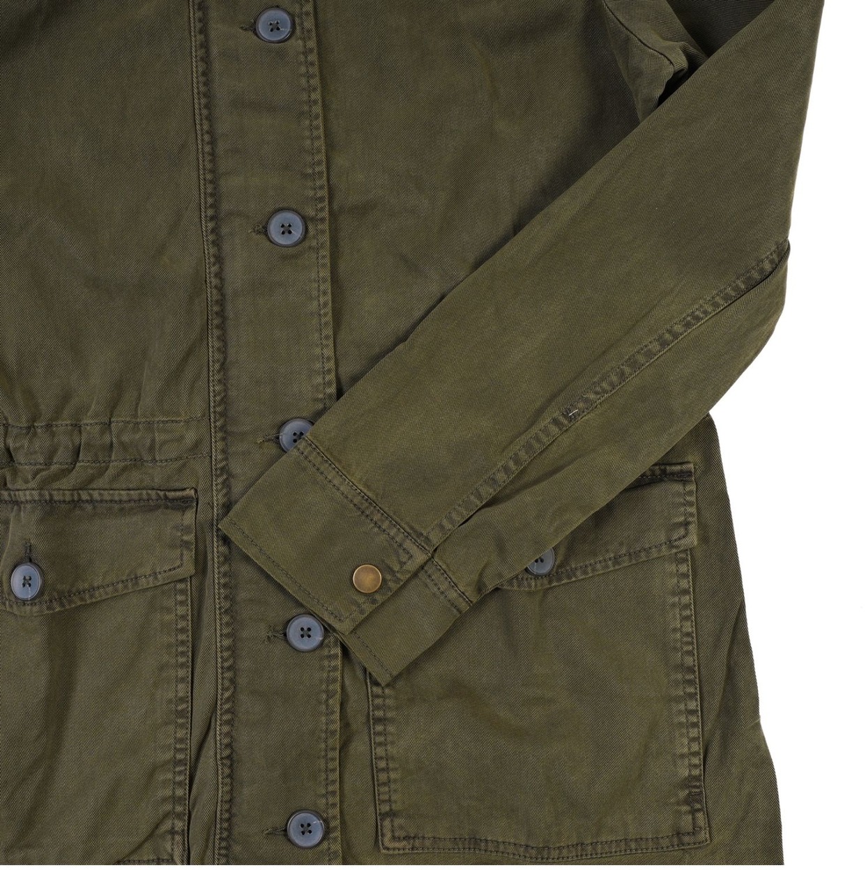 LUCKY BRAND เสื้อนอกเขียวทหาร เสื้อแจ็คเก็ต แนวทหาร แพทเทิน Lucky brandสวย เท่ห์ มาก แบรนด์ In extenso สำเนา เขียว