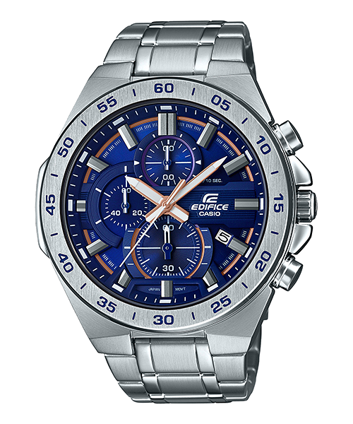CASIO EDIFICE นาฬิกาข้อมือ นาฬิกากันน้ำ นาฬิกาของแท้ ประกันศูนย์ CMG 1 ปี รุ่น EFR-564D-2A นาฬิกาสีเงิน