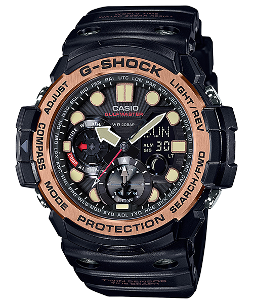 CASIO G-SHOCK นาฬิกาข้อมือ นาฬิกากันน้ำ นาฬิกาของแท้ ประกันศูนย์ CMG 1 ปี รุ่น GN-1000RG-1A นาฬิกาสีดำ
