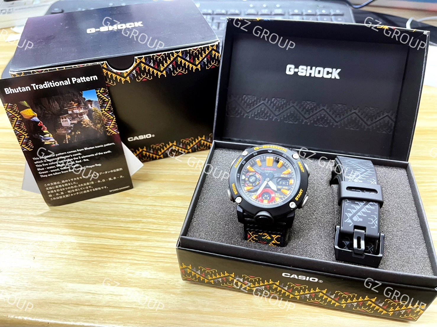 CASIO G-SHOCK นาฬิกาข้อมือ นาฬิกากันน้ำ นาฬิกาของแท้ ประกันศูนย์ CMG 1 ปี รุ่น GA-2000BT-1A นาฬิกาสีดำ
