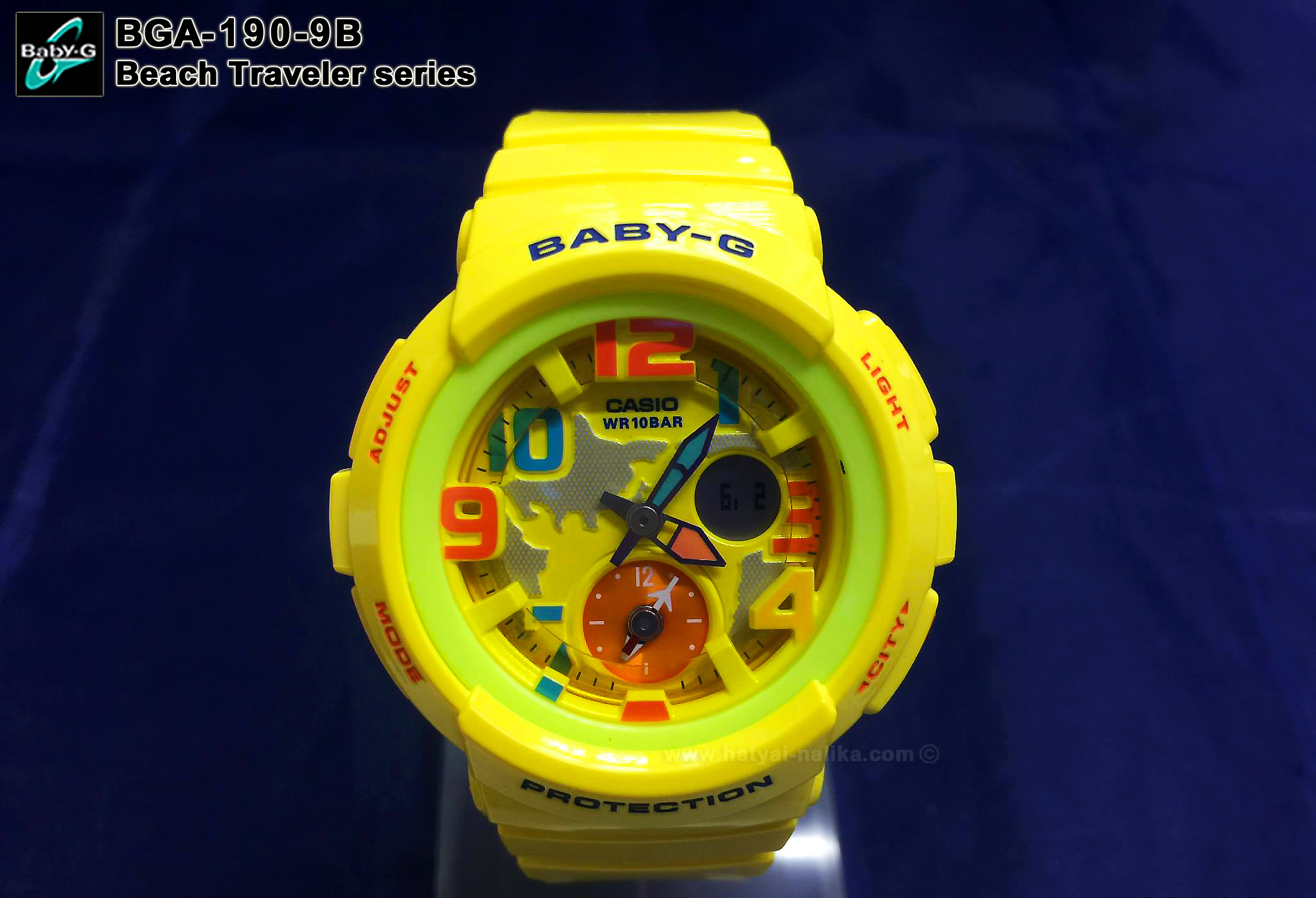 CASIO BABY-G นาฬิกาข้อมือ นาฬิกากันน้ำ นาฬิกาของแท้ ประกันศูนย์ CMG 1 ปี รุ่น BGA-190-9B นาฬิกาสีเหลือง