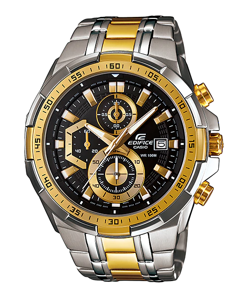 CASIO EDIFICE นาฬิกาข้อมือ นาฬิกากันน้ำ นาฬิกาของแท้ ประกันศูนย์ CMG 1 ปี รุ่น EFR-539SG-1A นาฬิกาสีเงิน