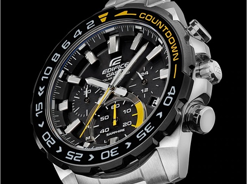 CASIO EDIFICE นาฬิกาข้อมือ นาฬิกากันน้ำ นาฬิกาของแท้ ประกันศูนย์ CMG 1 ปี รุ่น EFV-120DB-1A นาฬิกาสีเงิน