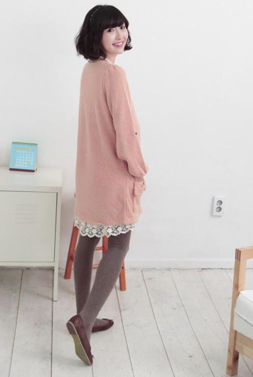 เดรสคลุมท้องสีโอรส น่ารักแบบหวานๆ ใส่ไปงานแต่งงาน ใช่เลย!!