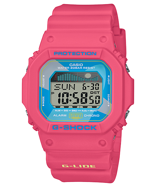 CASIO MID YEAR SALE G-SHOCK พร้อมส่ง นาฬิกาข้อมือ นาฬิกากันน้ำ นาฬิกาของแท้ ประกันศูนย์ CMG 1 ปี รุ่น GLX-5600VH-4 นาฬิกาสีชมพู