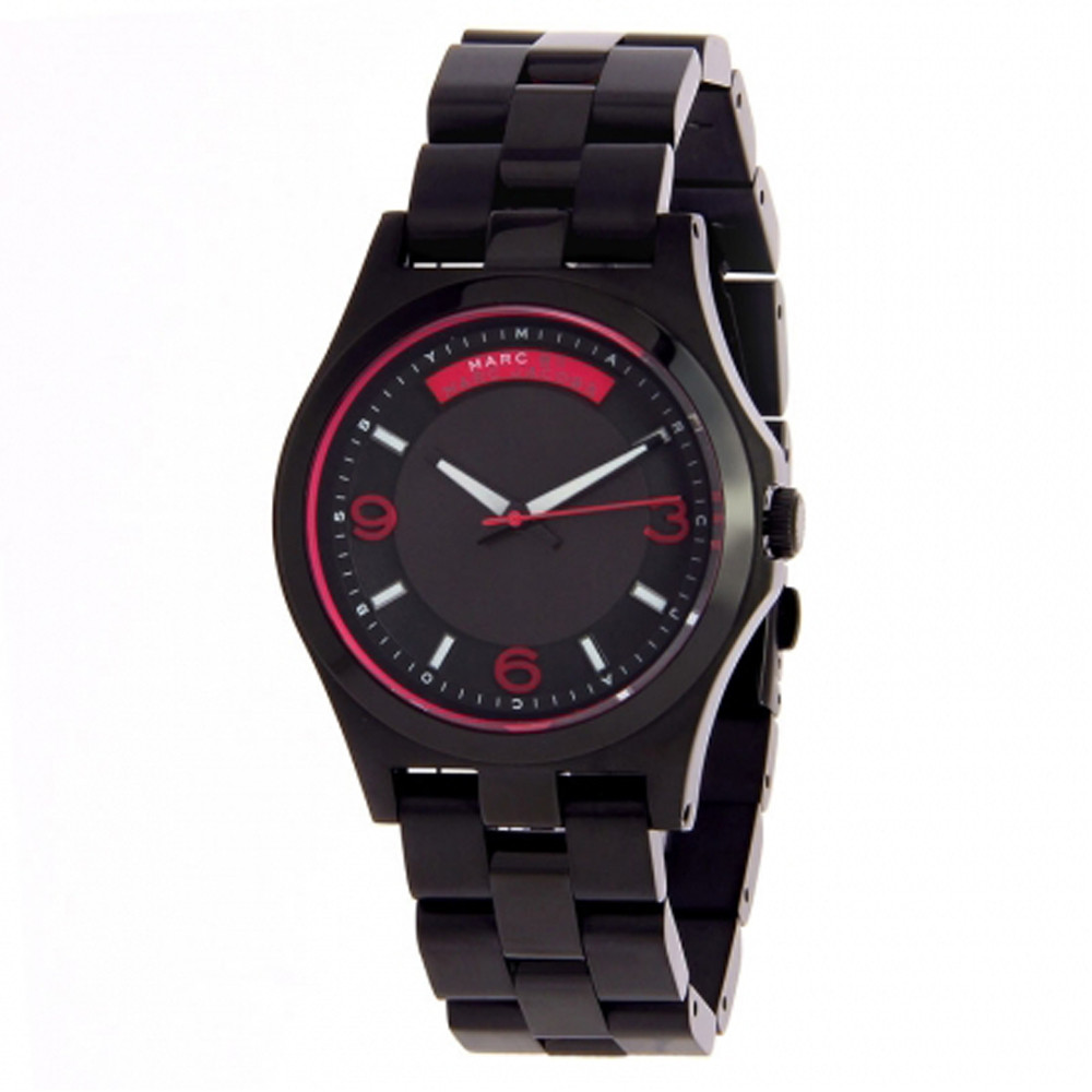 Marc by Marc Jacobs MBM3165 Women's Baby Dave Black Dial Black IP Steel Bracelet Watch