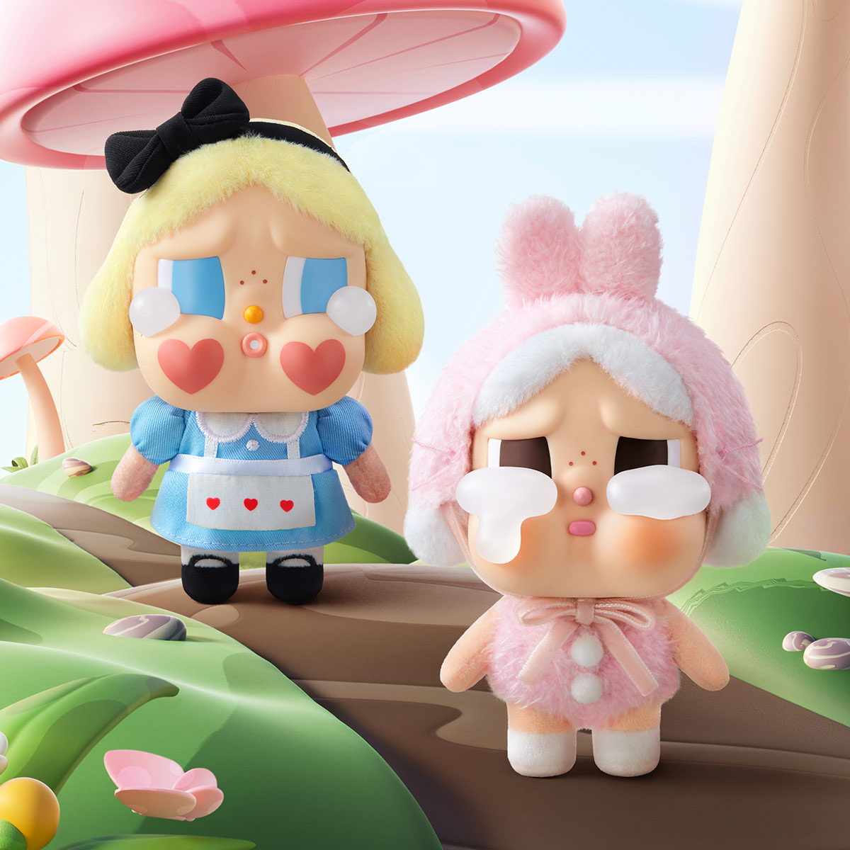 POP MART พวงกุญแจCRYBABY Crying Again Series Vinyl Face Plush Blind Box
