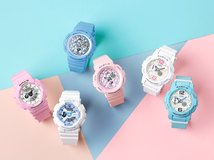 CASIO BABY-G นาฬิกาข้อมือ นาฬิกากันน้ำ นาฬิกาของแท้ ประกันศูนย์ CMG 1 ปี รุ่น BA-110BE-7A นาฬิกาสีขาว