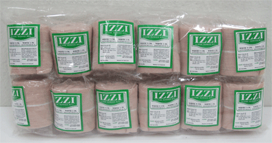 ผ้าพันเคล็ด ยีห้อ IZZI แพ็คละ 12 ม้วน