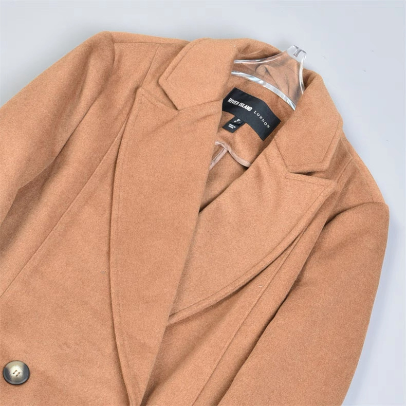 Love tree เสื้อโค้ทกันหนาว เสื้อกันหนาว overcoat โค้ทวูล สีcamel belt coat สีครีมเบจ แบรนด์ RIVER ISLAND Camel