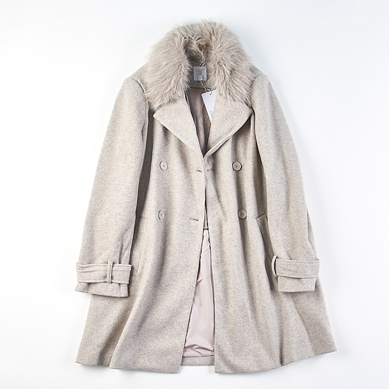 เสื้อโค้ท โค้ทวูลแต่งเฟอร์ เสื้อกันหนาว Trench coat โค้ทยาว ปกเฟอร์ trench coat fur collar ✨GIADA ✨ (ปกเฟอร์ถอดได้ค่ะ) WY1284