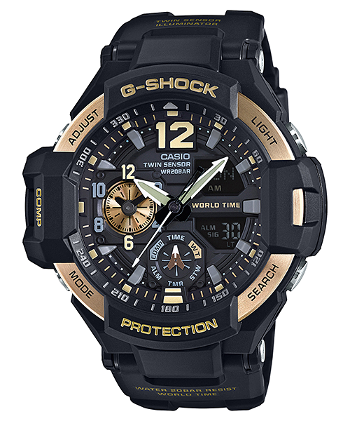 CASIO G-SHOCK นาฬิกาข้อมือ นาฬิกากันน้ำ นาฬิกาของแท้ ประกันศูนย์ CMG 1 ปี รุ่น GA-1100-9 นาฬิกาสีดำ