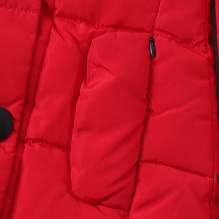 เสื้อกันหนาว ขนเป็ด เสื้อฮู้ดเฟอร์ บุนวมอุ่น สีแดง แบรนด์ LI YIN JOY (padded puffer coat สำเนา สำเนา