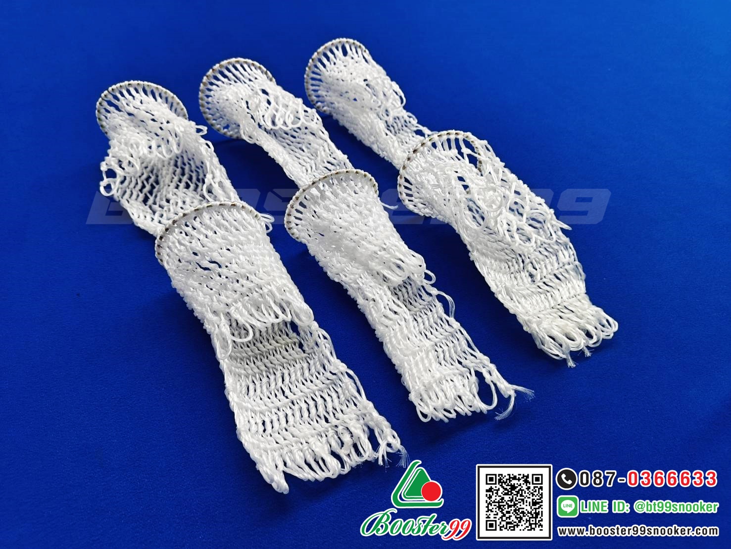 [TL05/06] แห ตาข่าย โต๊ะสนุกเกอร์ ขนาด มาตรฐาน แบบ เชือก/ไนล่อน (1 ชุด 6 ชิ้น