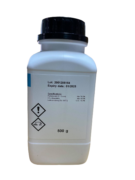 Soda lime with indicator ,AR 500 g. "KemAus"