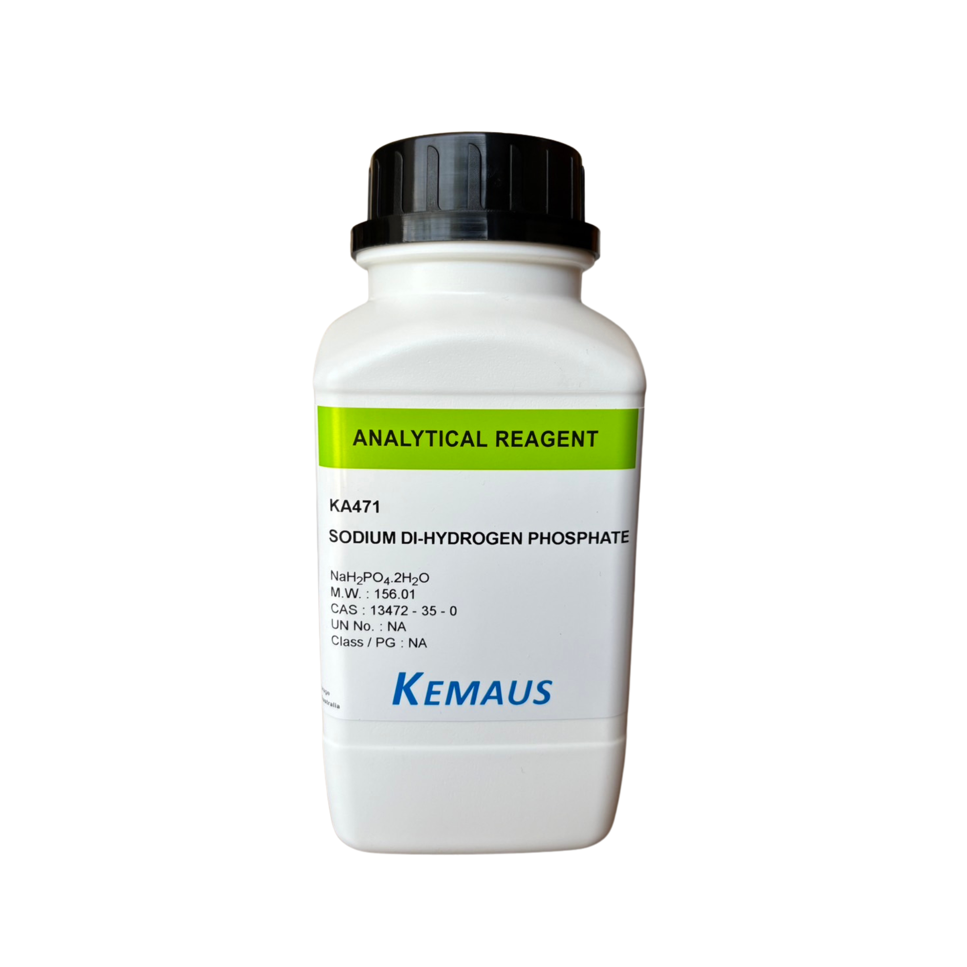 Sodium Dihydrogen Orthophophate Dihydrate, AR 500 g. KemAus™