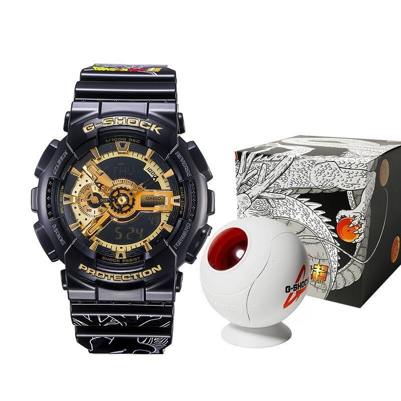 CASIO G-SHOCK นาฬิกาข้อมือ นาฬิกากันน้ำ นาฬิกาของแท้ ประกันศูนย์ CMG 1 ปี รุ่น GA-110GB DraGon Ball นาฬิกาสีดำ
