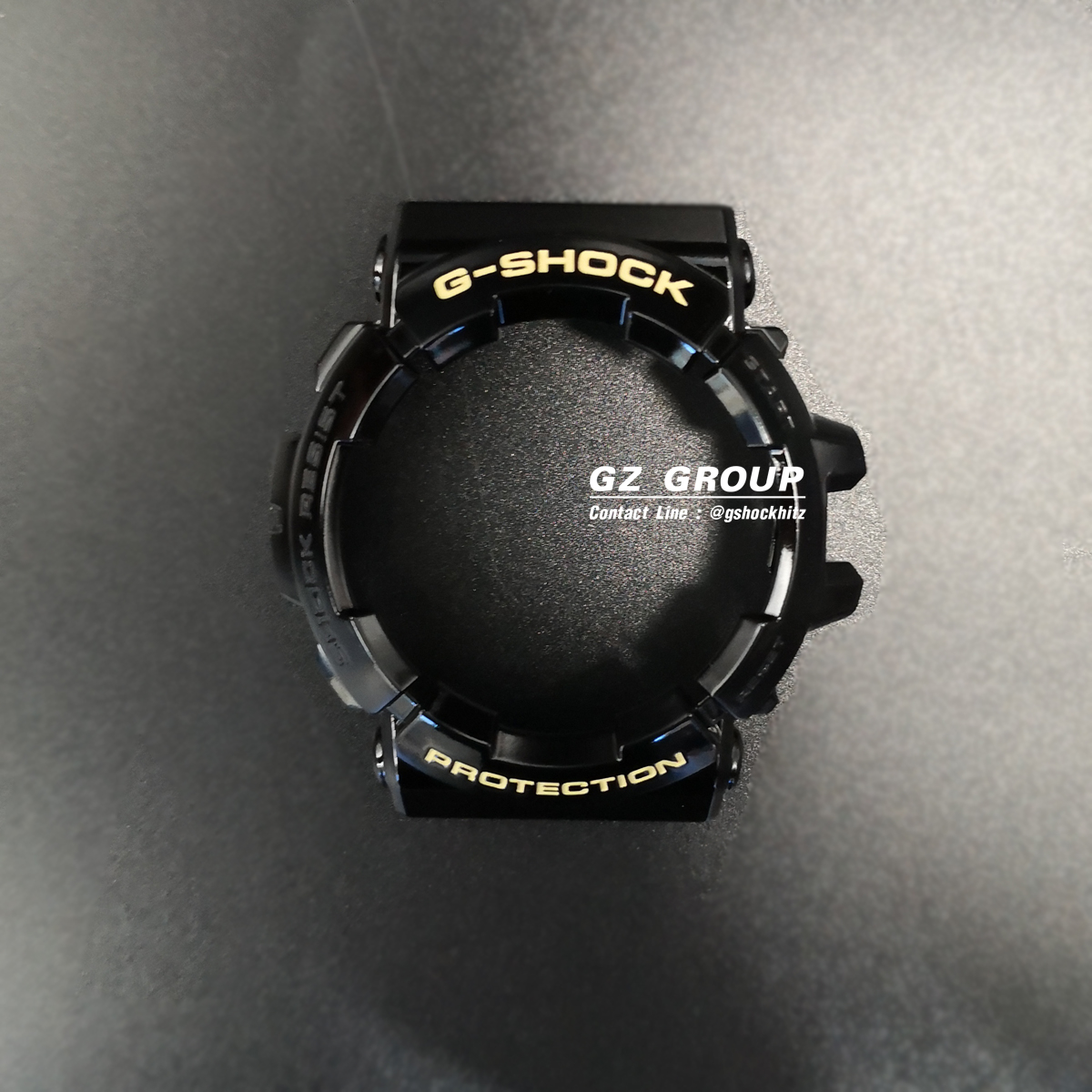 CASIO GENUINE FACTORY CASIO REPLACEMENT อะไหล่นาฬิกา G-SHOCK รุ่น GAC-100BR-1 กรอบสายสีดำ