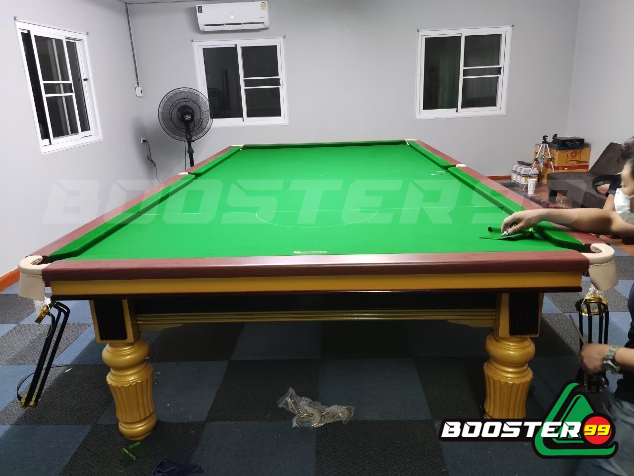 โต๊ะสนุกเกอร์ มือ1 ขนาด5x10ฟุต พื้นหินชนวนนอกแท้ ชุดA