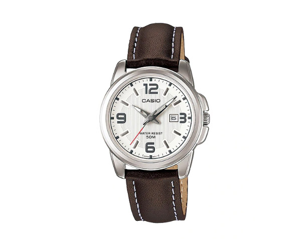 CASIO นาฬิกาคาสิโอ นาฬิกาข้อมือ นาฬิกากันน้ำ นาฬิกาของแท้ ประกันศูนย์ CMG 1 ปี รุ่น LTP-1314L-7A นาฬิกาสีน้ำตาล