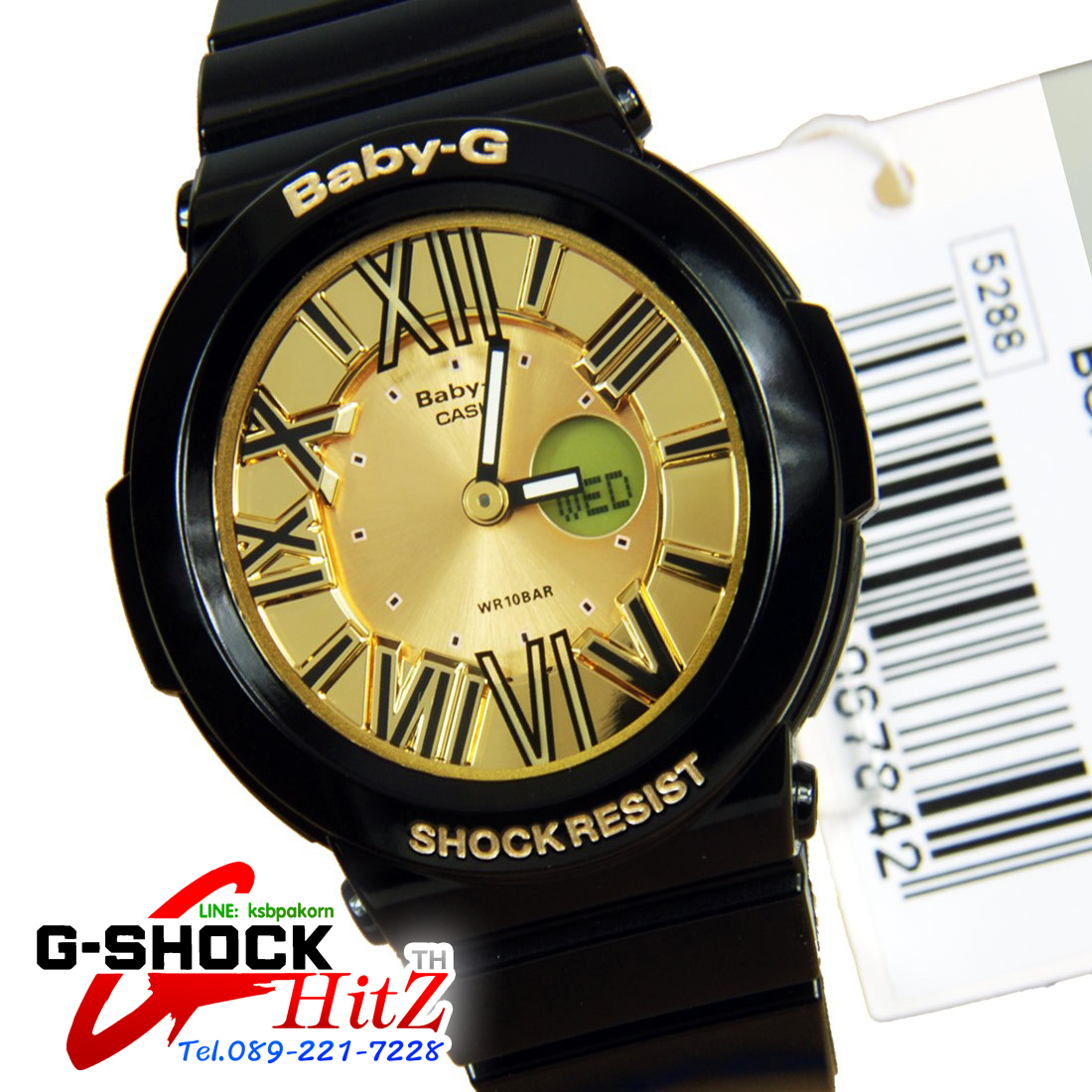 CASIO BABY-G นาฬิกาข้อมือ นาฬิกากันน้ำ นาฬิกาของแท้ ประกันศูนย์ CMG 1 ปี รุ่น BGA-160-1B นาฬิกาสีดำ