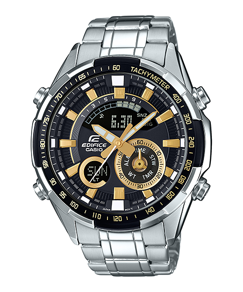 CASIO EDIFICE นาฬิกาข้อมือ นาฬิกากันน้ำ นาฬิกาของแท้ ประกันศูนย์ CMG 1 ปี รุ่น ERA-600D-1A9 นาฬิกาสีเงิน