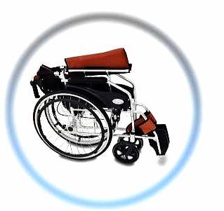 รถเข็นผู้ป่วยอลูมิเนียมอัลลอยด์ ล้อใหญ่ มีเบรคมือ พับหลังได้ พนักแขนเปิดได้ เบาะเสริมบุโฟม ถอดทำความสะอาดได้ รุ่น 2600 (เก็บเงินปลายทางได้)