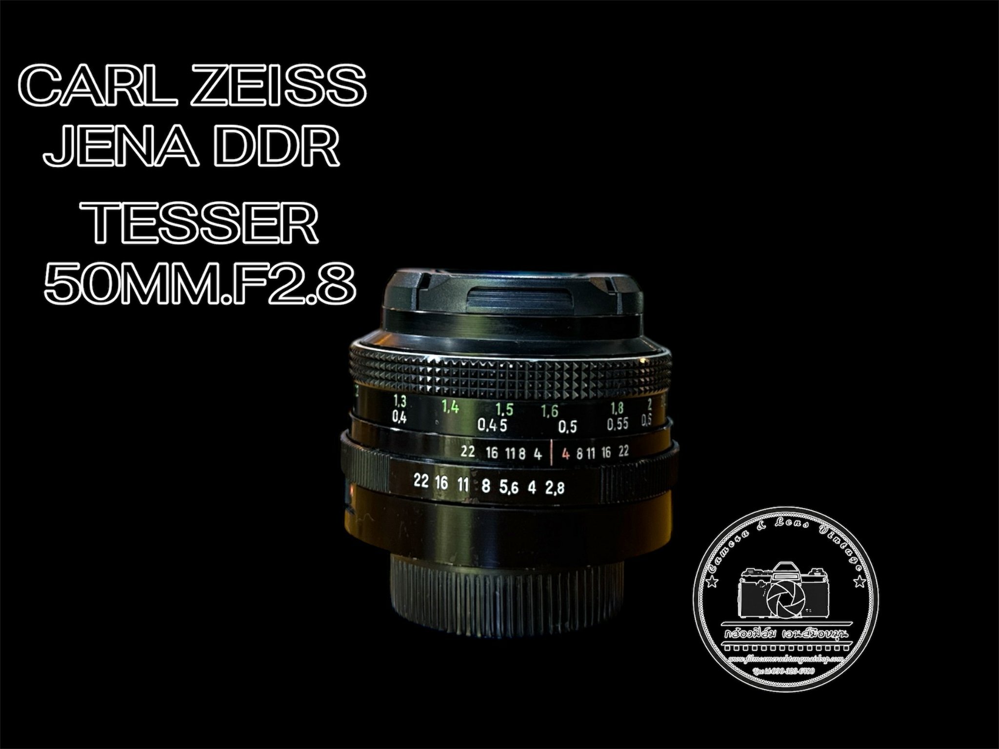 CARL ZEISS JENA DDR TESSAR 50MM.F2.8 M42 MOUNT
