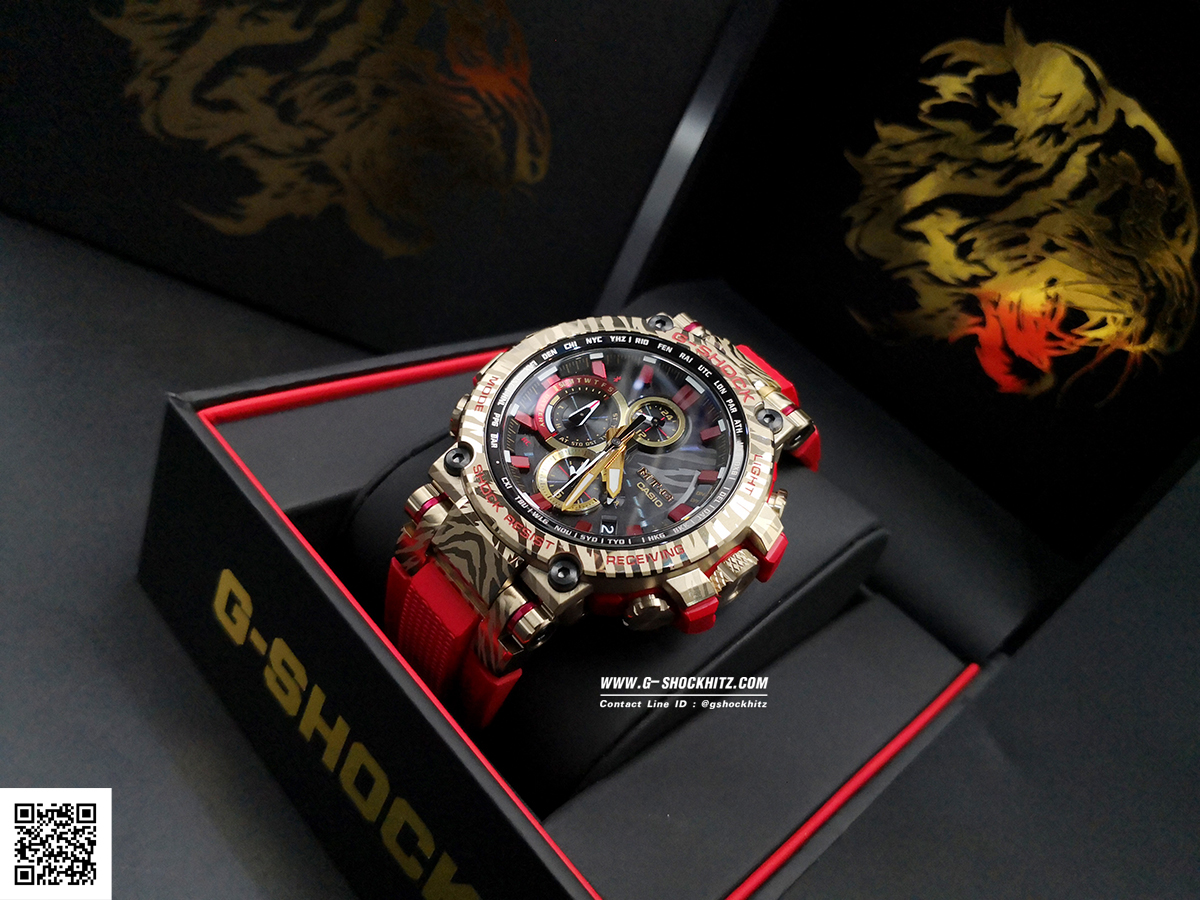 CASIO G-SHOCK นาฬิกาข้อมือ นาฬิกากันน้ำ นาฬิกาของแท้ ประกันศูนย์ CMG 1 ปี รุ่น MTG-B1000CX-4A นาฬิกาสีแดง
