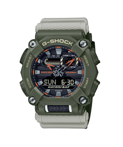 CASIO G-SHOCK นาฬิกาข้อมือ นาฬิกากันน้ำ นาฬิกาของแท้ ประกันศูนย์ CMG 1 ปี รุ่น GA-900HC-3A นาฬิกาสีเขียว