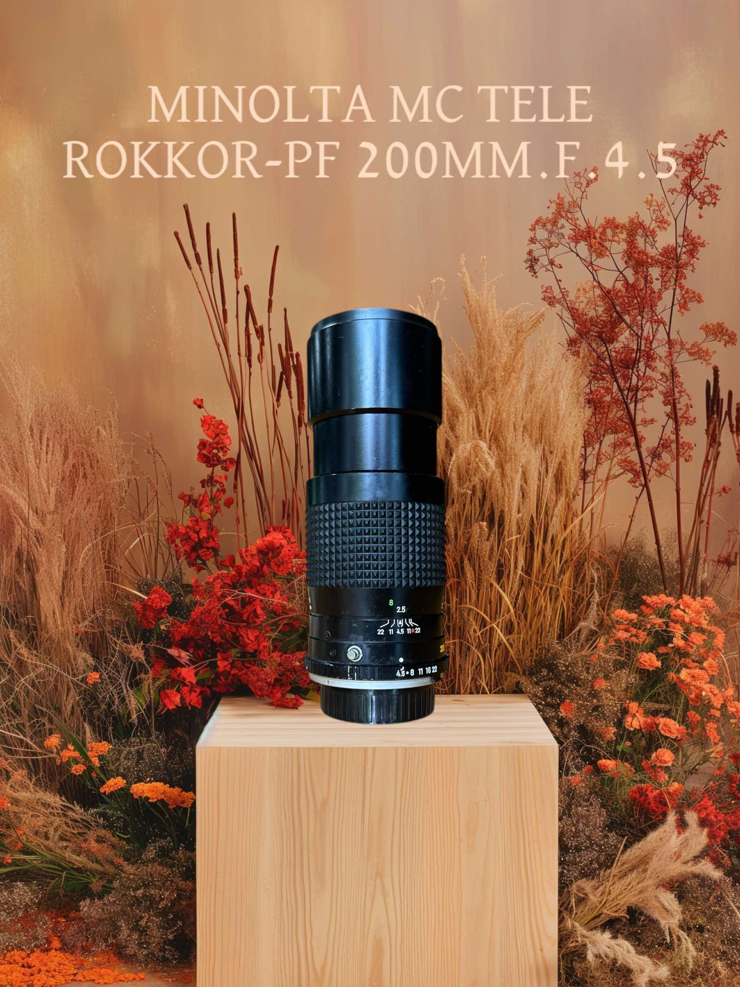 MINOLTA MC TELE ROKKOR-PE 200MM.F4.5 MD MOUNT