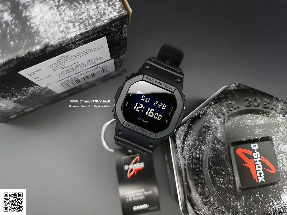 CASIO MID YEAR SALE G-SHOCK นาฬิกาข้อมือ นาฬิกากันน้ำ นาฬิกาของแท้ ประกันศูนย์ CMG 1 ปี รุ่น DW-5600UBB-1D นาฬิกาสีดำ
