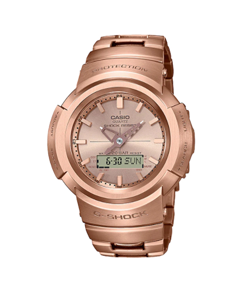 CASIO G-SHOCK นาฬิกาข้อมือ นาฬิกากันน้ำ นาฬิกาของแท้ ประกันศูนย์ CMG 1 ปี รุ่น AWM-500GD-4A นาฬิกาสีชมพู