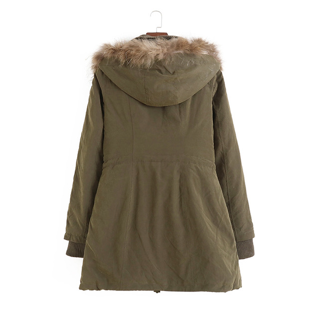 Cecil mc bee เสื้อโค้ทฮู้ดกันหนาว เสื้อปาร์กา parka สีเขียว แบรนด์ Cecil Mabee (ขนอุ่นลายเสือถอดด้านค่ะ & เฟอร์ถอดได้ค่ะ) เขียว