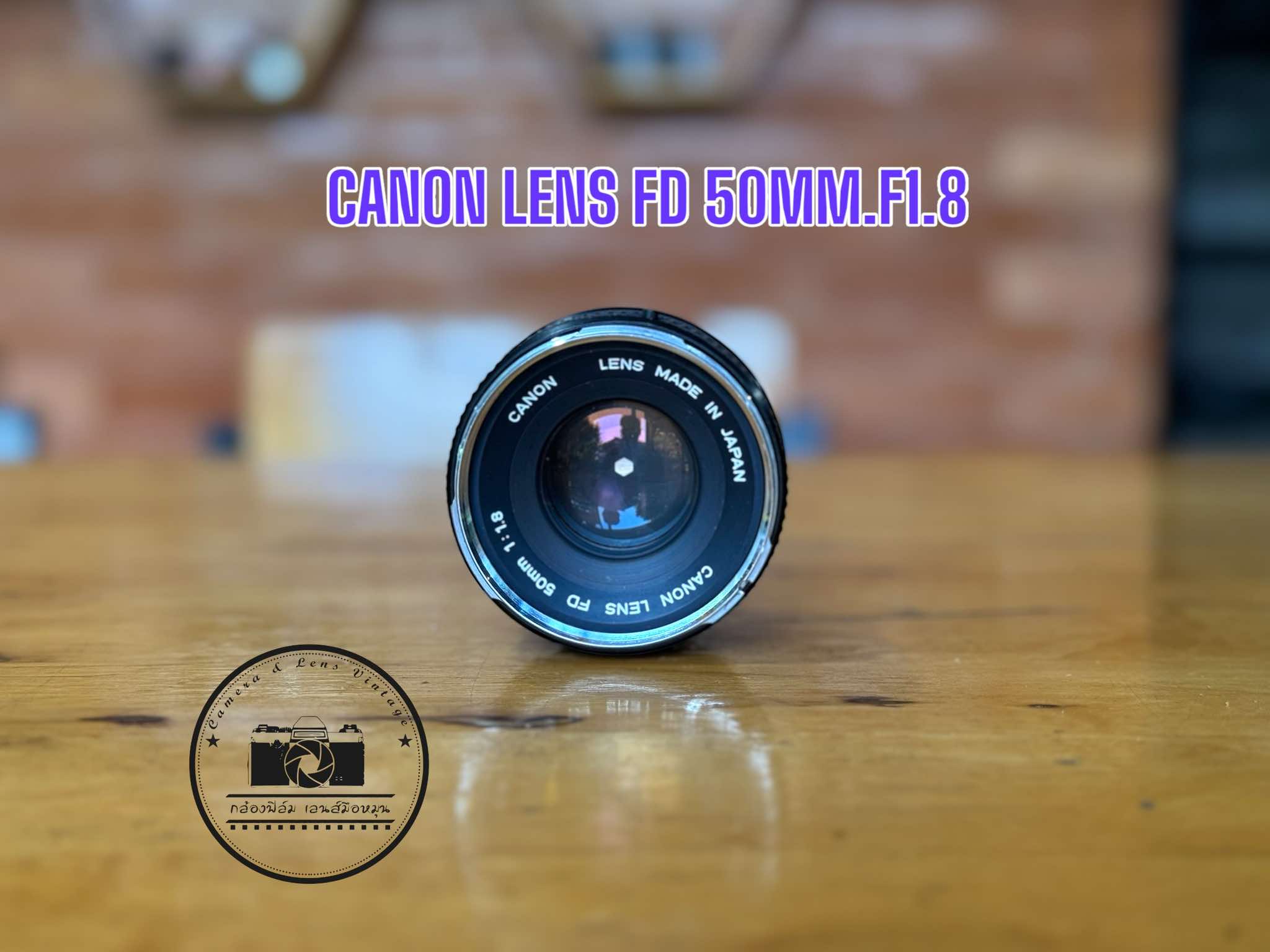 CANON LENS FD 50MM.F1.8 SILVER NOSE FD MOUNT