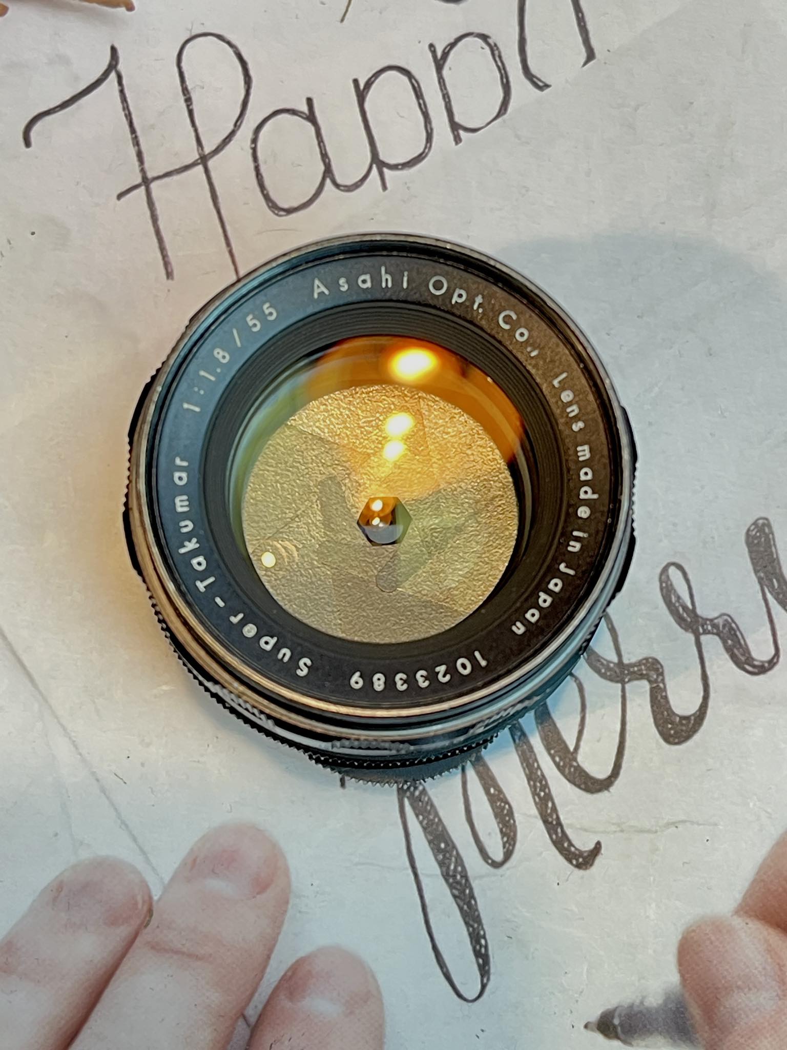 SUPER TAKUMAR 55MM.F1.8 M42 MOUNT
