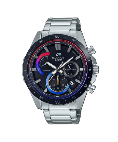 CASIO EDIFICE นาฬิกาข้อมือ นาฬิกากันน้ำ นาฬิกาของแท้ ประกันศูนย์ CMG 1 ปี รุ่น EFR-573HG-1A นาฬิกาสีเงิน